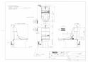 TOTO TCF979#NW1 商品図面 ウォシュレット一体形取替機能部 商品図面2