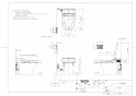 TOTO TCF984A#NW1 商品図面 ウォシュレット一体形取替機能部 商品図面1