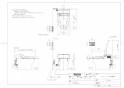 TOTO TCF984A#NW1 商品図面 ウォシュレット一体形取替機能部 商品図面2