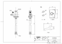 TOTO TCF984B#NW1 商品図面 ウォシュレット一体形取替機能部 商品図面1