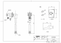 TOTO TCF984C#NW1 商品図面 ウォシュレット一体形取替機能部 商品図面1