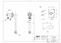 TOTO TCF984E#NW1 商品図面 ウォシュレット一体形取替機能部 商品図面1