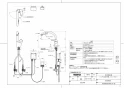 TOTO TEK34UPASA 取扱説明書 商品図面 施工説明書 分解図 キッチン水栓 アクアオート･タッチレス水栓 商品図面1