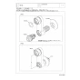 TOTO THD106 商品図面 施工説明書 分解図 止水栓付取付脚(サーモスタット用) 分解図1