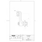 TOTO THD106 商品図面 施工説明書 分解図 止水栓付取付脚(サーモスタット用) 商品図面1