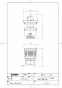 TOTO THJ28R 商品図面 定量ピストンバルブ部（TEV30型・TEV40型ほか用、水道水・再生水共用） 商品図面1