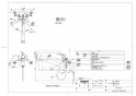 TOTO TKS05318J 取扱説明書 商品図面 施工説明書 キッチン水栓/浄水カートリッジ内蔵 GGシリーズ 商品図面1