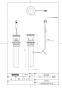 TOTO TLD02202J 取扱説明書 商品図面 洗面器用取り換え用ワンプッシュ式専用排水金具 商品図面1