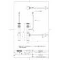 TOTO TLDP1201JA 取扱説明書 商品図面 分解図 洗面器用壁排水金具（32mm･ボトルトラップ･ワンプッシュ） 商品図面1
