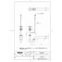 TOTO TLDP2201JA 取扱説明書 商品図面 洗面器用壁排水金具(32mm･Pトラップ･ワンプッシュ式) 商品図面1