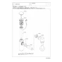 TOTO TLDS1201JA 取扱説明書 商品図面 分解図 洗面器用壁排水金具（32mm･ボトルトラップ･ワンプッシュ） 分解図1