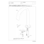 TOTO TLE24SM2W 取扱説明書 商品図面 施工説明書 分解図 アクアオート(自動水栓) コンテンポラリタイプ Mサイズ 発電タイプ 分解図1