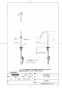 TOTO TLE26007J 商品図面 台付自動水栓（スパウト部） 商品図面1