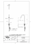 TOTO TLE26008J 商品図面 台付自動水栓（スパウト部） 商品図面1