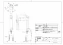 TOTO TLG01308JA 取扱説明書 商品図面 施工説明書 分解図 洗面所･洗面台用 台付シングル混合水栓 商品図面1