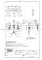 TOTO TLG07201J 商品図面 洗面所･洗面台用 台付2ハンドル混合水栓 商品図面1