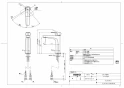 TOTO TLG07304J 取扱説明書 商品図面 施工説明書 洗面所･洗面台用 台付シングル混合水栓 商品図面1