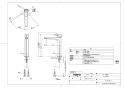 TOTO TLG07306J 取扱説明書 商品図面 施工説明書 洗面所･洗面台用 台付シングル混合水栓 商品図面1