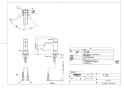 TOTO TLG08302J 取扱説明書 商品図面 施工説明書 洗面所･洗面台用 台付シングル混合水栓 商品図面1