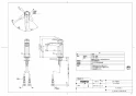 TOTO TLG09302J 取扱説明書 商品図面 施工説明書 洗面所･洗面台用 台付シングル混合水栓 商品図面1