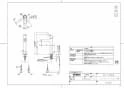 TOTO TLG10303J 商品図面 洗面所･洗面台用 台付シングル混合水栓 商品図面1