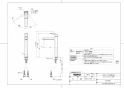 TOTO TLG10306J 取扱説明書 商品図面 施工説明書 分解図 洗面所･洗面台用 台付シングル混合水栓 商品図面1