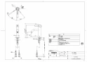 TOTO TLG11302J 取扱説明書 商品図面 施工説明書 洗面所･洗面台用 台付シングル混合水栓 商品図面1