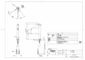 TOTO TLG11306J 取扱説明書 商品図面 施工説明書 洗面所･洗面台用 台付シングル混合水栓 商品図面1