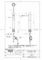 TOTO TLK08003J 商品図面 台付自動水石けん供給栓（スパウト部・ムース） 商品図面1