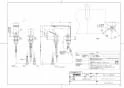 TOTO TLP02302JA 取扱説明書 商品図面 施工説明書 分解図 洗面所･洗面台用 台付シングル混合水栓 商品図面1