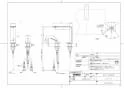 TOTO TLP02306JA 取扱説明書 商品図面 施工説明書 洗面所･洗面台用 台付シングル混合水栓 商品図面1