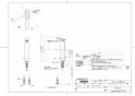 TOTO TLP03301JA 取扱説明書 商品図面 施工説明書 洗面所･洗面台用 台付シングル混合水栓 商品図面1