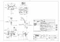 TOTO TMN40TE3Z 商品図面 壁付サーモスタット混合水栓（タッチ、エアイン、めっき、調圧弁、流調弁、ハイカット、寒冷地用） 商品図面1