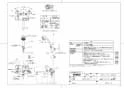 TOTO TMN40TJZ 商品図面 壁付サーモスタット混合水栓（タッチ、ワンダービート、調圧弁、流調弁、ハイカット、寒冷地用） 商品図面1
