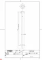 TS171D 大便器用洗浄管（38mm、隅付ロータンク用、和風便器用） 商品図面1