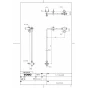 TOTO TS220FUR 商品図面 施工説明書 分解図 アングル形止水栓13 商品図面1