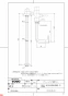 TOTO TSF640LDR 商品図面 フラッシュバルブ配管セット（床給水・後方給水床置大便器用、再生水用） 商品図面1