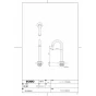 TOTO TSY670BMNS 商品図面 分解図 ロータンク手洗金具 商品図面1