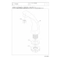 TOTO TSY721BN 商品図面 分解図 ロータンク手洗金具 分解図1