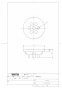 TOTO U115ST 商品図面 小便器用目皿 商品図面1