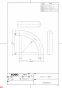 TOTO YHB26CR35#NRW 商品図面 廊下・階段手すり コーナー材90°(木製) 商品図面1