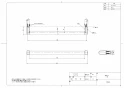 TOTO YHB603#EL 取扱説明書 商品図面 施工説明書 木製手すり I型 商品図面1