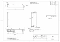 TOTO YHBS603F#EL 取扱説明書 商品図面 施工説明書 木製手すり 紙巻器一体型 棚別体タイプ 商品図面1