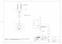 TOTO YRH408 取扱説明書 商品図面 施工説明書 ローブフック 商品図面1