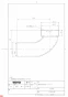TOTO YTC90N 商品図面 鋳物製排水エルボ管(90゜、75A) 商品図面1