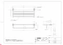 TOTO YTS408B 取扱説明書 商品図面 施工説明書 タオル棚 商品図面1